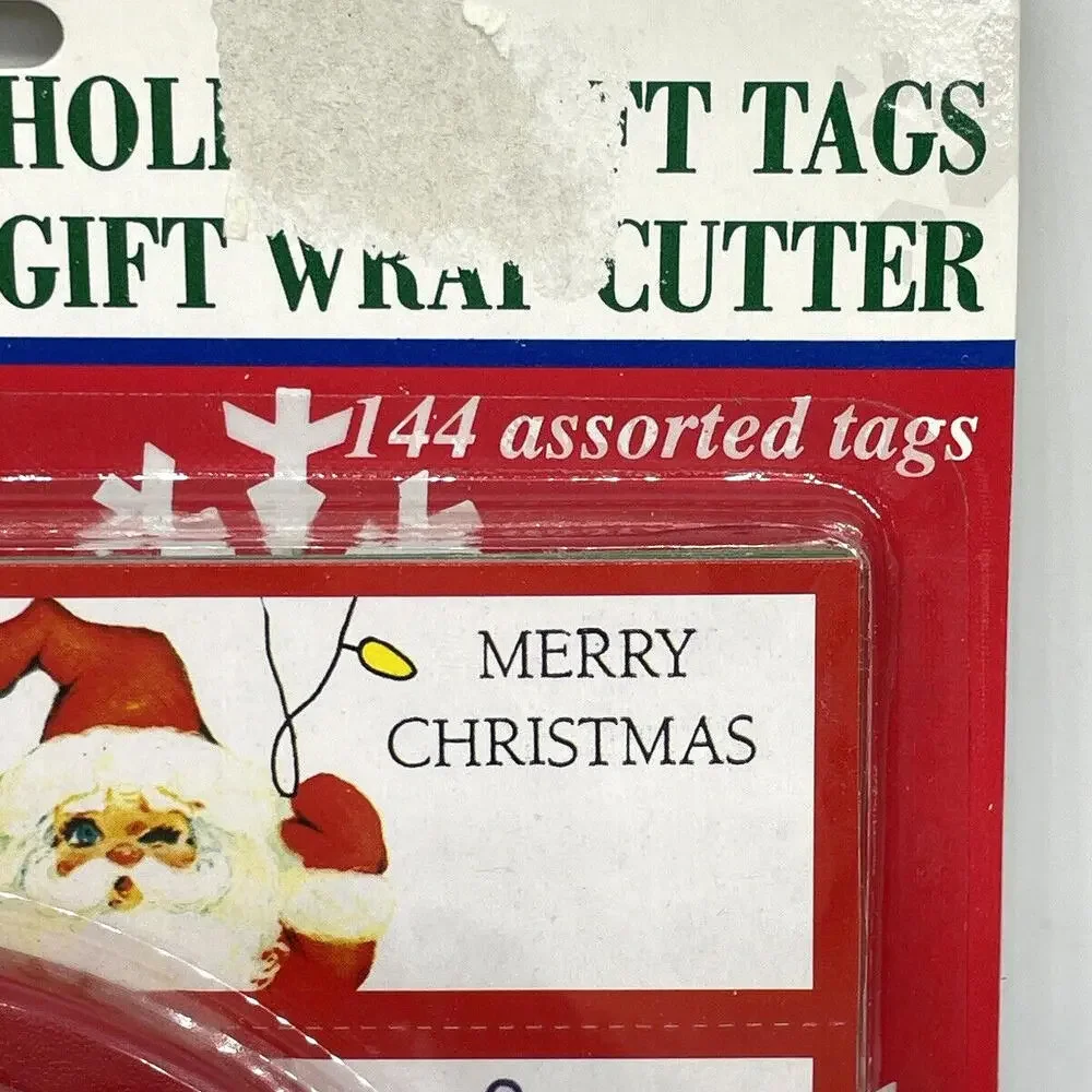 Holiday Gift Tags and‎ Gift Wrap Cutter Brand NEW Pack of 144 Vintage